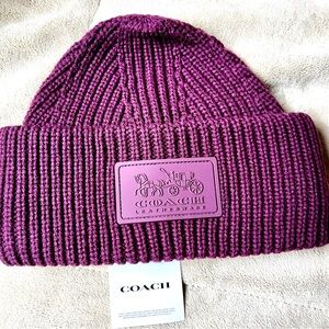 BNWT Coach Patch Beenie